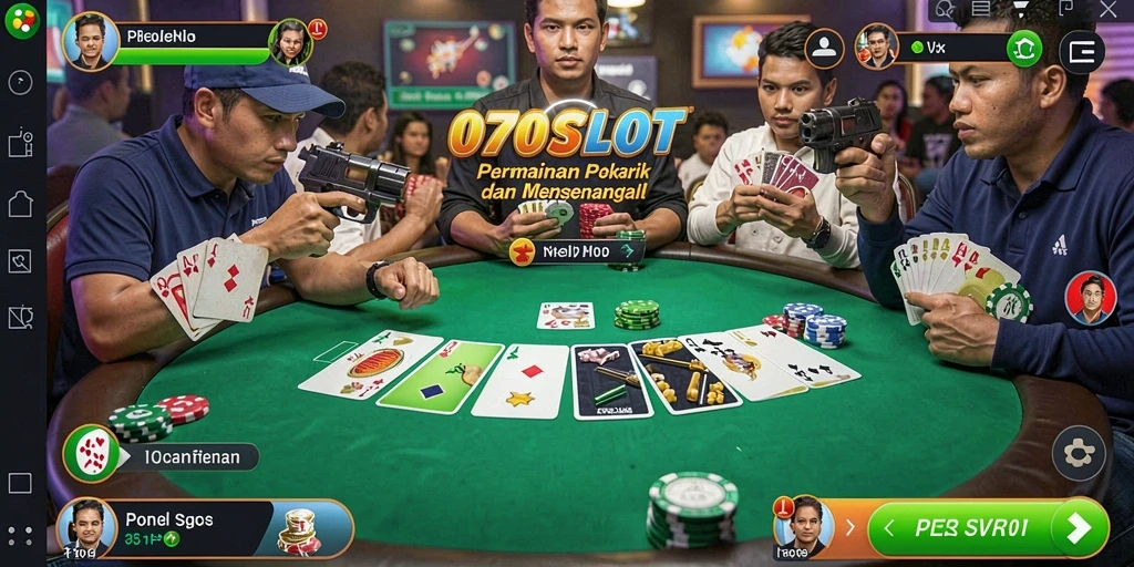 Screenshot gameplay Poker yang menampilkan aksi seru 070SLOT.