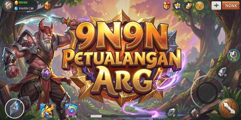 Screenshot gameplay 9N9N menampilkan aksi mendebarkan di dunia ARPG.
