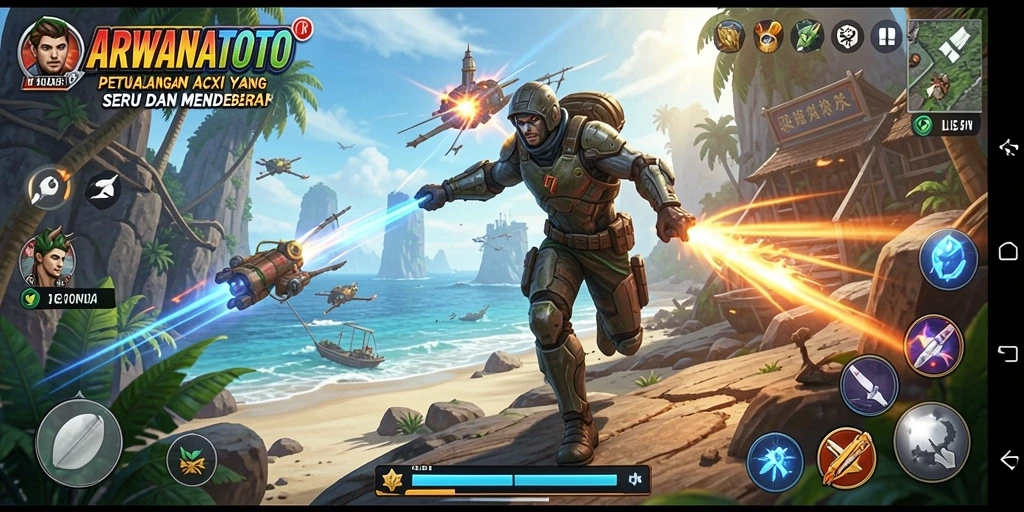 Tampilan gameplay ARWANATOTO yang seru dan mendebarkan.
