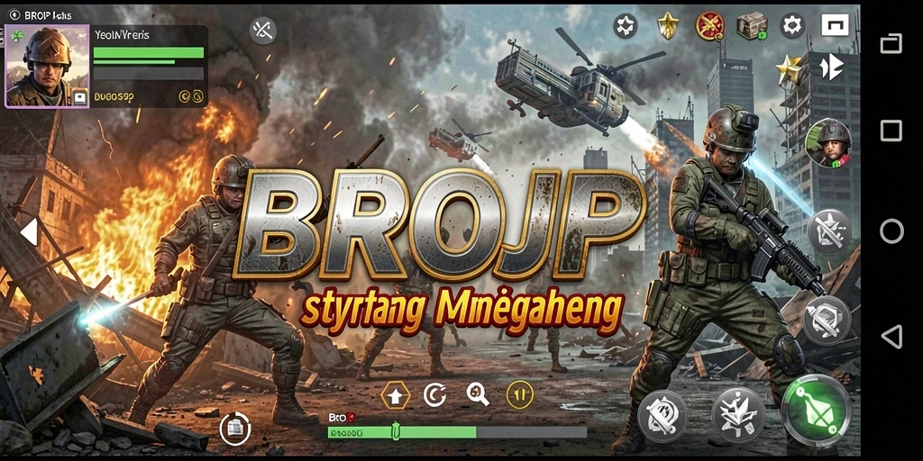 Tampilan gameplay BROJP yang epik dalam momen strategi intens.