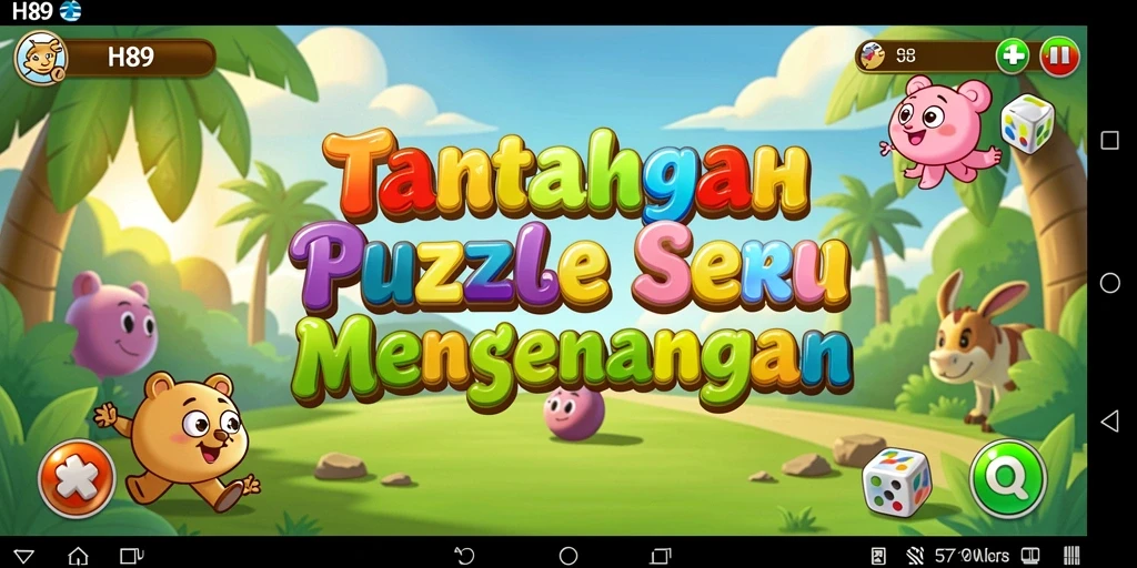 Screenshot gameplay H89 yang menunjukkan tantangan puzzle yang menarik.
