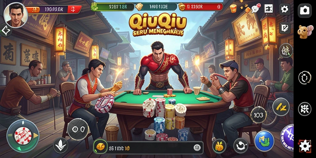 Gameplay seru QiuQiu yang menantang dan mendebarkan.