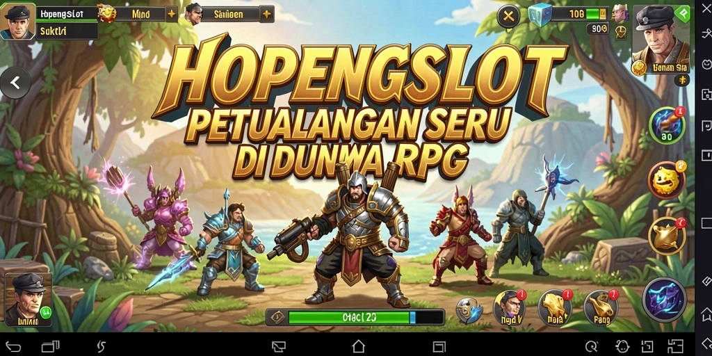 Tampilan menarik dari gameplay RPG HOPENGSLOT yang memukau.
