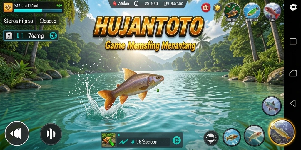Tampilan gameplay HUJANTOTO yang memukau dan menantang.