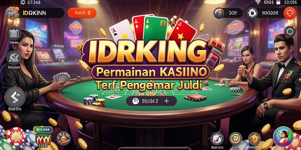 Tampilan permainan kasino yang mendebarkan dalam IDRKING.