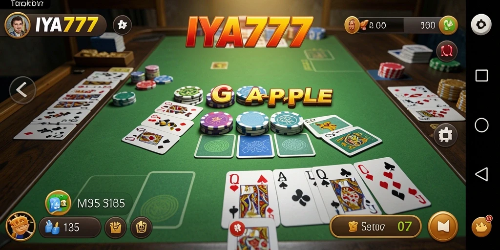 Screenshot gameplay IYA777 menampilkan aksi seru dalam permainan Gaple.