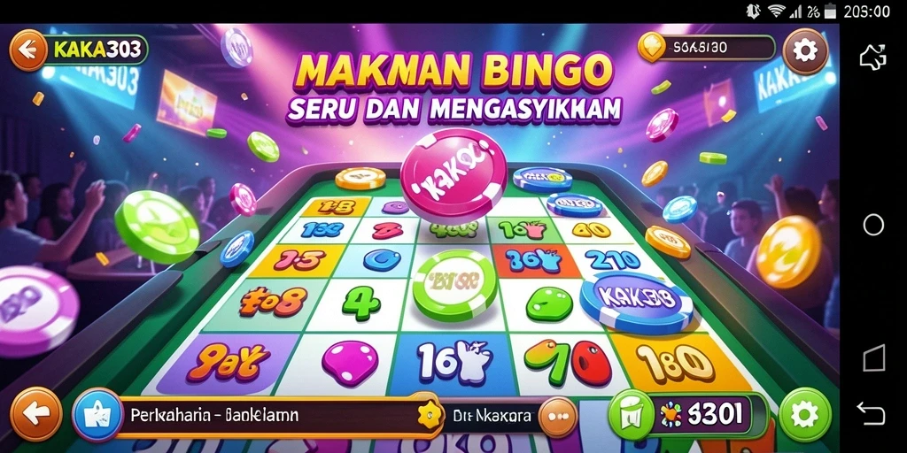 Tampilan gameplay Bingo yang seru dan interaktif