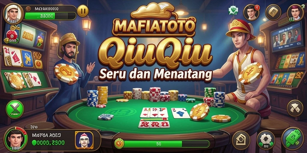 Screenshot gameplay QiuQiu di MAFIATOTO yang menampilkan momen seru.