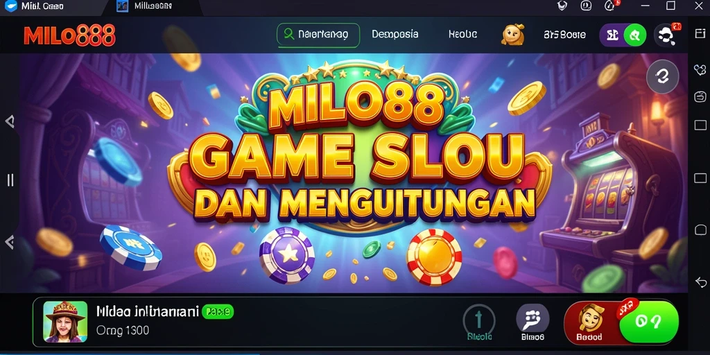 Tampilan menarik dari gameplay Slot di MILO88.
