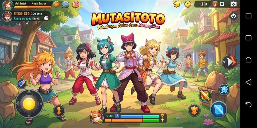 Tampilan gameplay MUTASITOTO yang colorful dan menarik.