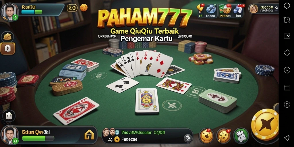 Screenshot PAHAM777 menunjukkan aksi seru permainan QiuQiu.