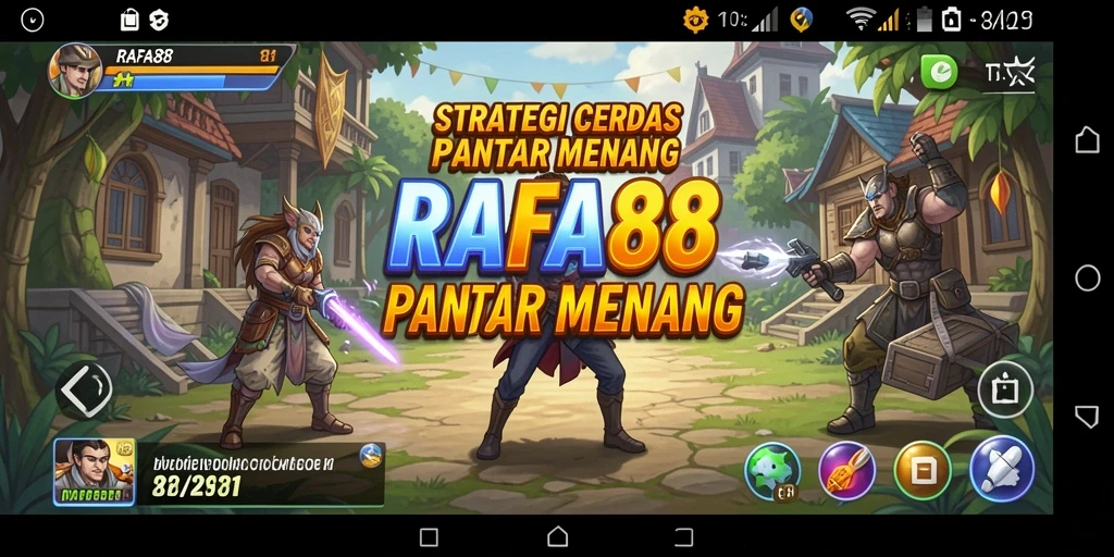 Tangkapan layar menunjukkan aksi strategi intens di RAFA88.