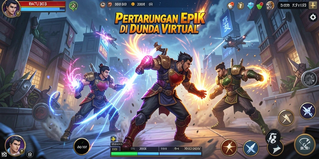 Tampilan gameplay Fighting yang mendebarkan di RATU303.