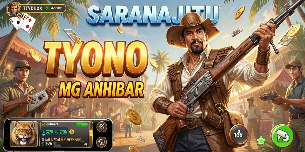Tampilan gameplay SARANAJITU yang menggambarkan keseruan simulasi bisnis Tycoon.