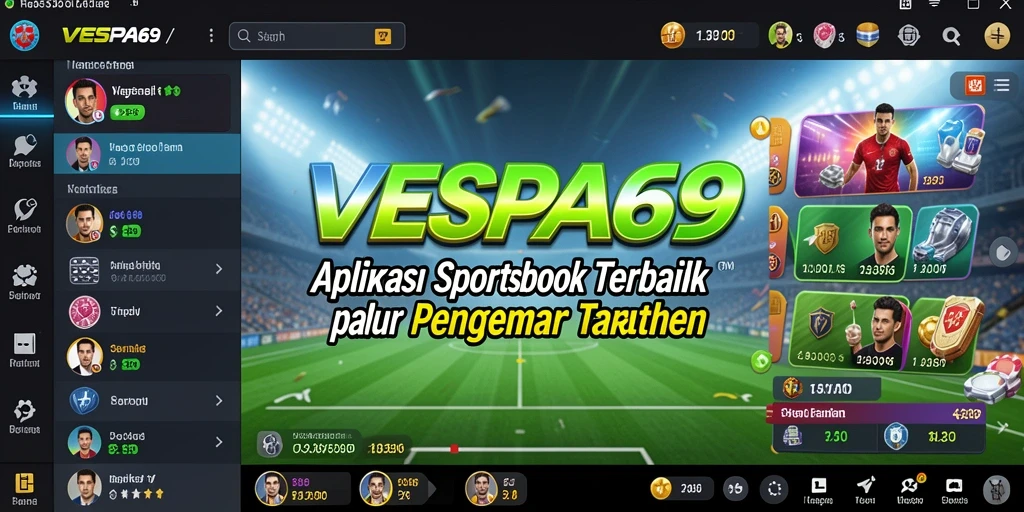 Tampilan gameplay VESPA69 yang menarik dengan berbagai opsi taruhan.